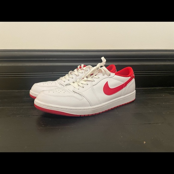 Like New Jordan 1 OG Red and White size 13 - Picture 1 of 3